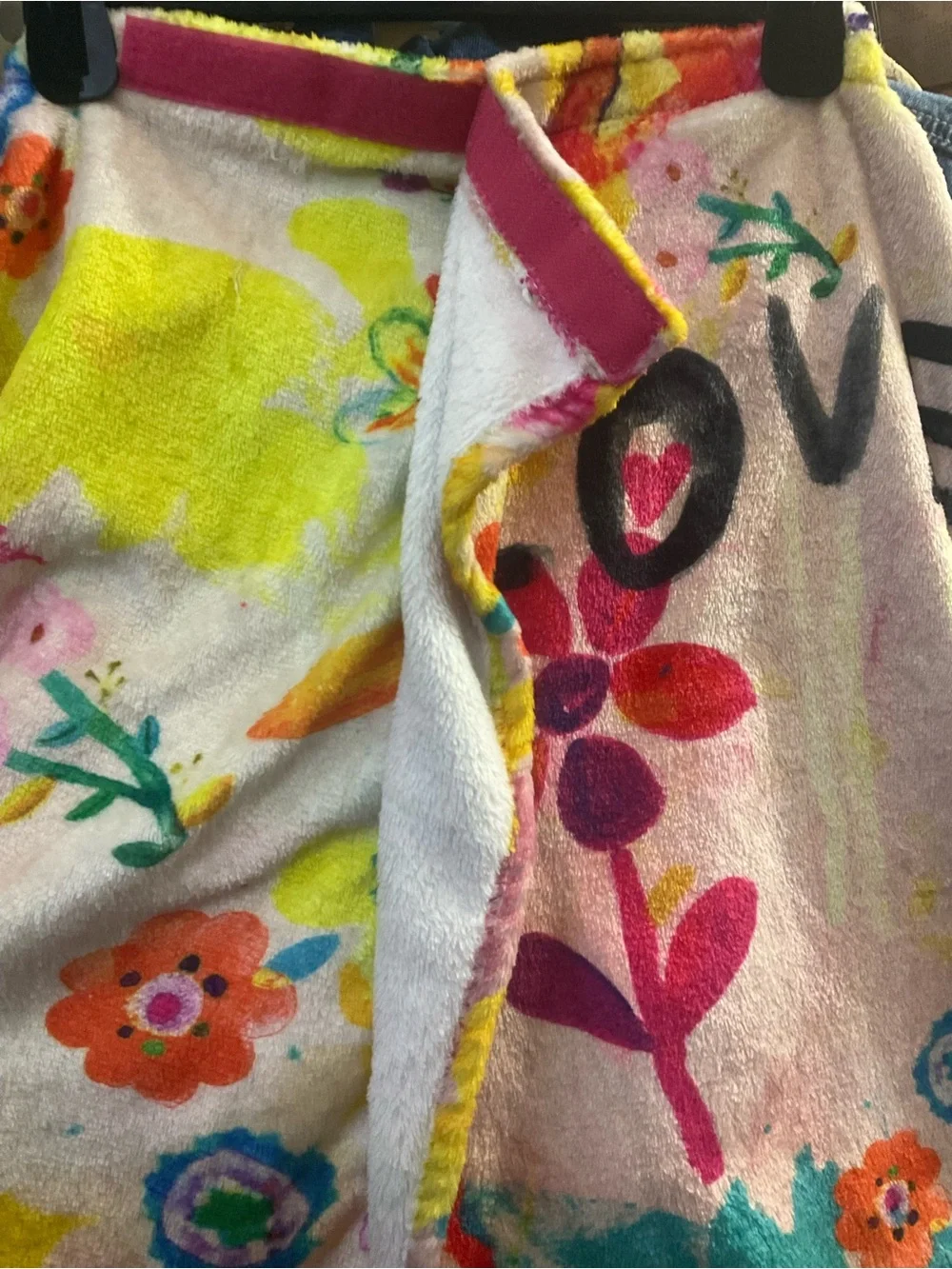 Natural Life Fleece Boho Towel Wrap EUC..Oversized• fits up to 3X, 27